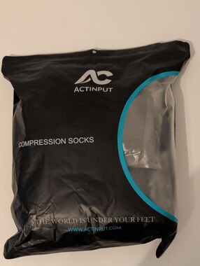 New! Actinput Compression Socks Support Size S/M + Polka Dot 15-20mmHg 9 pairs